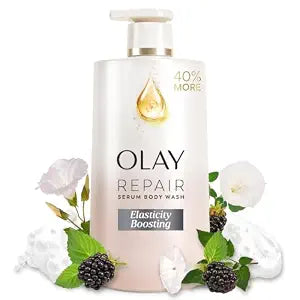 Olay Body Wash for Women, Elasticity Boosting with Collagen, 28 fl oz