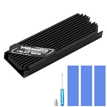 ASTARON M.2 SSD Heatsink 2280 Thin Cooler with Nano Thermal Pads 0.5mm-1mm