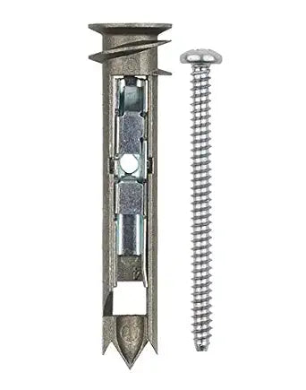 Heavy Duty Drywall Anchors and Screws Kit Including Self-DrillingToggle Anchors & Screws - Durable Zinc Self Drilling Drywall Anchors for Hanging Pictures & More