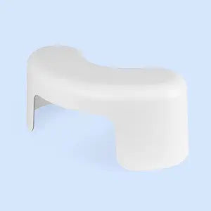 TUSHY Arc Toilet Stool, Sleek Space-Saving Design, White