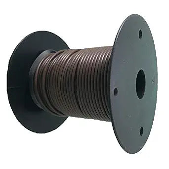 Brown 18 Gauge Primary Automotive Cable Wire - 100 FT Spool/Coil of 100% Copper Electrical Wire - Made in USA