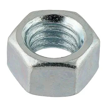 3/8"-16 (100 Pack) Grade 2 Hex Nuts, Coarse Thread, Zinc, Industrial/Commeical Grade ASME B18.2.2 by Makers Bolt