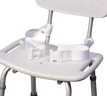Skil-Care Safety Belt, 60" L - Provides Positioning Safety, Attaches to Shower, Bath Seats, Commodes, Water Resistant Material, White, 909110