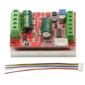 DC 6-60V 400W 3 Phases Hall Brushless Motor Controller Board BLDC PWM PLC Driver Module with Forward/Reverse/Brake Function