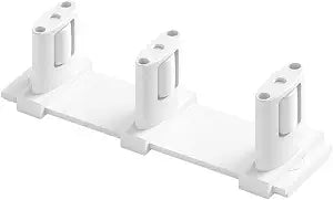 Sliding Closet Door Floor Roller Guide - Adjustable Width 3-Roller Design - Easy Install! (White) | Grovers Home Solutions