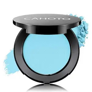 Light Blue Matte Eyeshadow Single Palette with Mirror