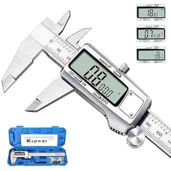 Kynup Digital Caliper, Caliper Measuring Tool, Micrometer, Full Turn Off