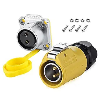 2 Pin Waterproof Electrical Connector 20A 500V