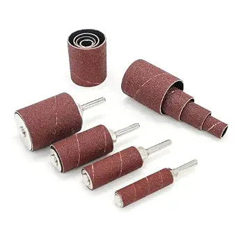 2Long Sanding Drums and Sleeves Set with 1/4Shank for Drill or Drill Press, Sanding Drum Kit for Sanding Smoothing Shaping Polishing Fiberglass Wood Metals, 60,80,120 Grit-16pack