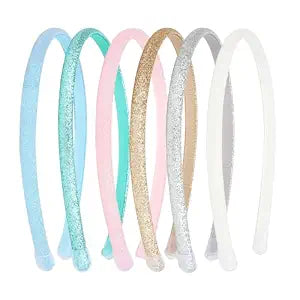 TODDER Thin Glitter Headbands for Girls Kids Sparkle Toddler headbands
