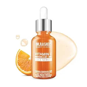DR.RASHEL Vitamin C Face Serum | Vitamin C, Hyaluronic Acid & Glycerin, Niacinamide | Pore Care | Facial Serum | Hydration | Dark Spot Care | Uneven Skin Tone | Men & Women - 30 ml / 1.01 Fl Oz