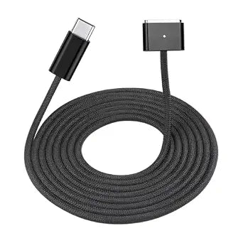 ZeitNah USB-C to Magnetic Cable for MacBook Air/Pro, 6.6 ft, Black
