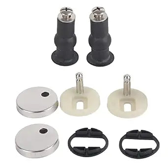 Toilet Seat Screws, Stainless Steel Toilet Seat Bolts Replacement Kit, Modern and Simple Nuts Screw Fixings Accessories for Home Bathroom Seats, 3x1.8inch, 2Pcs