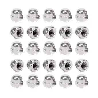 25 Pack 3/8"-16 Acorn Nuts, 304 Stainless Steel, QXSKSLH
