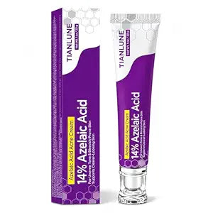Azelaic Acid 14% Cream for Face 1PCS, Lightweight Azelaic Acid Serum with Gel-Cream Texture for Uneven Tone, Pore Care & Smooth-Looking Skin, Fragrance-Free, 1 Oz