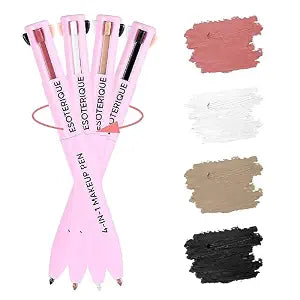 4-in-1 Makeup Pen with Eyeliner, Lip Liner, Brow & Highlighter