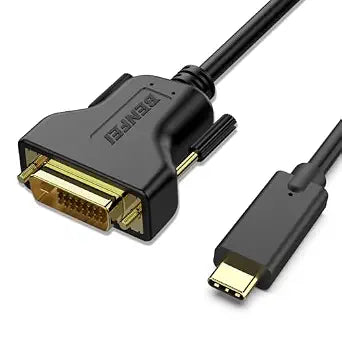 BENFEI USB C to DVI Cable, 1.8 Meter Type-C(Thunderbolt 3) to DVI Cable Compatible for MacBook Pro 2019/2018/2017, Samsung Galaxy S9/S8, Surface Book 2, Dell XPS 13/15, Pixelbook and More