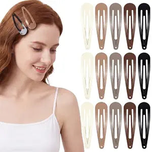 30 Pcs 3.14 In Large Metal Snap Hair Clips Barrettes Bulk for Women Girls