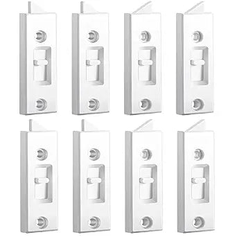 Honoson 8 Pcs Window Latch Locks Window Parts Hardware Tilt Latch Plastic