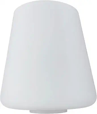 Modern White Opal Glass Lampshade, Small Size, Perfect Replacement for Table, Floor, Wall and Pendant Lamps, Offers Milky Soft Lighting(Conical)