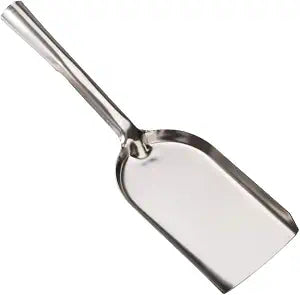 15.6-Inch Stainless Steel Ash Shovel, Heavy Gauge One Piece BBQ Charcoal Scoop, Mini Dust Pan for Oven and Stove