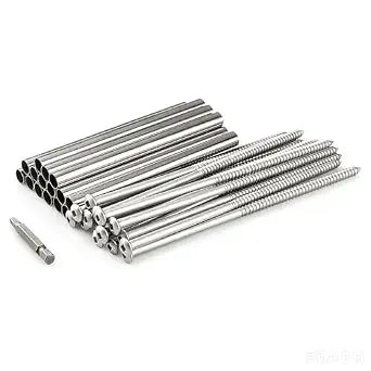 15 Pack Gutter Screw 7-Inch Screw & Stainless Steel Ferrule & Driving Tool