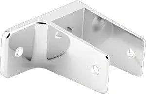 Prime-Line 656-6395-T One Ear Wall Bracket for 1-1/4 In. Panels, Zinc Alloy, Chrome Plated (Single Pack)