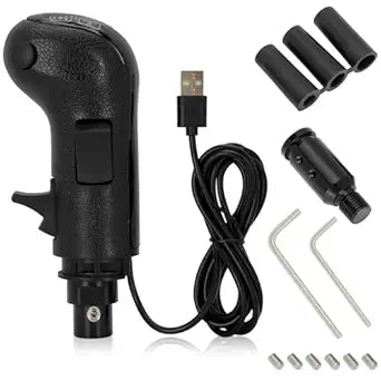 kelegaan USB Truck Simulator Shifter, Compatible with Logitech G25, G27, G29, G923, Thrustmaster TH8A Shifter, semi shifter for pc,Gear Shift Lever for ATS and ETS2 Games-PC Sim Racing Shifter