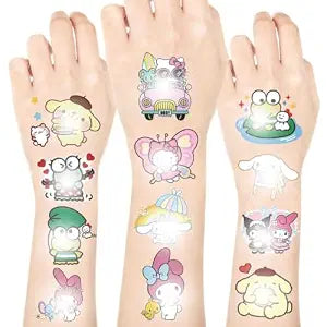 120 Pcs Cartoon Cat Temporary Tattoos Cute Animal Tattoo Stickers, Waterproof Party Favor Pack for Birthday, Party Games Gift
