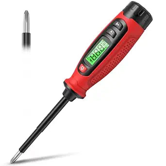 KAIWEETS 2-in-1 Voltage Tester Screwdriver, 3500V AC Contact Voltage Measurement & Non-Contact Detector Pen, Phillips Head, LCD Display, Live Wire Finder, Continuity Test for Outlet & Circuit, KTS01