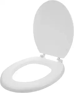 Toddmomy Foam Toilet Seat Cushion Elongated Toilet Seat Cover for Home Bathroom Soft Padded Replacement with Thick Support Easy to Clean 16.92 X 13.58 X 1.57 in