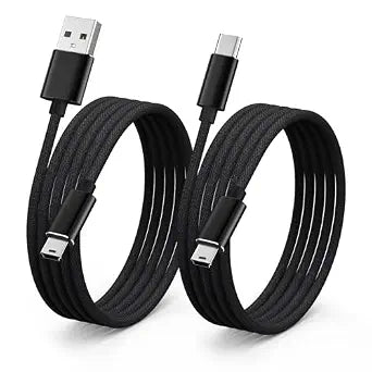 2-Pack Mini USB Cable Data Transfer Cord for Canon EOS Rebel T5i T6 T6i T7