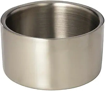 American Metalcraft SW4 Stainless Steel Double-Wall Food Coaster, Satin Finish, 4 3/4-Inch Diameter, Silver