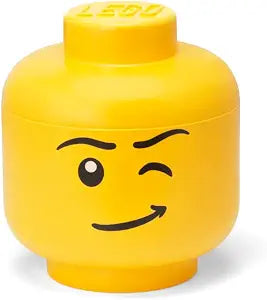 LEGO Storage Head, Large, Winking Boy