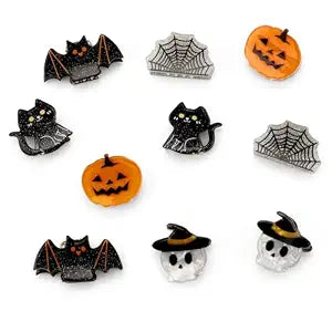 10Pcs Mini Halloween Hair Claw Clips for Girls and Women Small Hair Clips Halloween Gifts Boo Basket Stuffers for Women