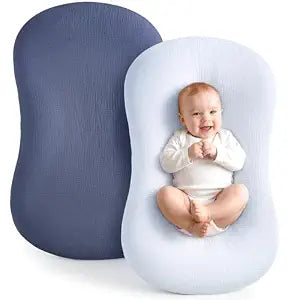 Termichy Muslin Cover for Baby Lounger: Fitted for 32x20 Baby Nest