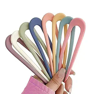 8 Pack French Style U Shaped Hair Pins for Women Girls Hairstyle Accessories