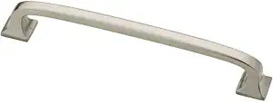Franklin Brass (10-Pack)  Satin Nickel Cabinet Handles, 4 Inch Hole Center, Pulls for Drawers, Kitchen Cabinet Door, Dressers | Lombard
