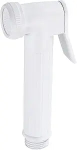 uxcell Handheld Bidet Sprayer for Toilet, Metal Bathroom Sprayer Kit Adjustable Water Pressure Control for Kitchen Bathroom Toilet Flushing Washing, White