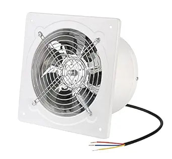Nalle 8 inch Exhaust Fan Through Wall Extractor Exhaust Ventilation Fan 110V Exhaust Smoke Fan Ventilation for Kitchen, Bathroom,laundry room,Toilets, Garage, Shopping Mall and Office (500 CFM/White)