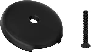 3-1/8" Bathtub Overflow Drain Cover Single Hole, with Screws (Matte Black)
