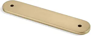 khtumeware 10 Pack Champagne Bronze Cabinet Hardware Handle Pull Backplate/Back Plate - 3" Inch (76mm) Hole Centers