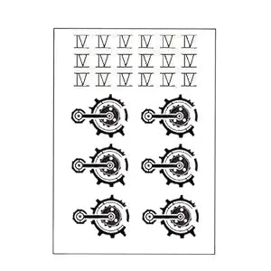 Temporary Tattoos Full Set for Vi Arcane Cosplay Prop Body Tattoo Sticker Women Anime Conventions (Black)