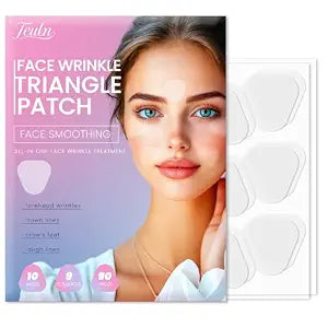 PDRN Facial Wrinkle Patches, Anti Wrinkle Facial Patches, Fine Line Remover Strips for Eye, Mouth, Frown, Smile Lines, Crows Feet