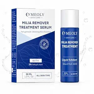 MEOLY Milia Remover for Face: Milia Remover Treatment with 3% Salicylic Acid For Men and Women 28 ML