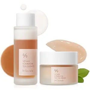 Dr.Ceuracle Vegan Kombucha Tea Beginning Set, Mini-Sized Essence Gel Cream