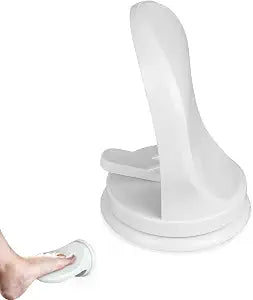 Shower Foot Rest for Shaving Legs with Suction Cup Shower Pedal No Drilling for Pregnant Woman & Back Pain Sufferers-Relieve Pain from Bending Over (White)