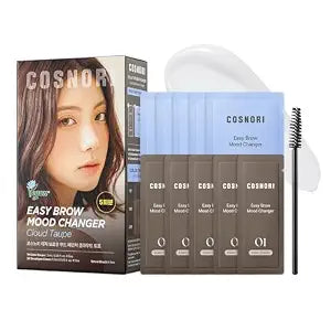 COSNORI Easy Brow Mood Changer Cloud Taupe ï¿½ï¿½ï¿½ï¿½ï¿½ï¿½ï¿½ï¿½ï¿½ Korean Brow Tinting Kit, Soft Ash Brown Shade, Natural-Looking Brows, Gentle Formula, At-Home App