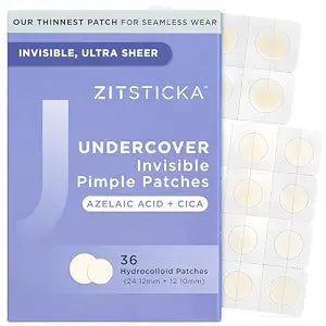 ZitSticka Invisible Pimple Patches for Face, Zit & Acne Patches, 36 Count