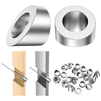 BLIKA 20 Pack 5/16" ID Cable Railing Angle Washers for Stair Ends
